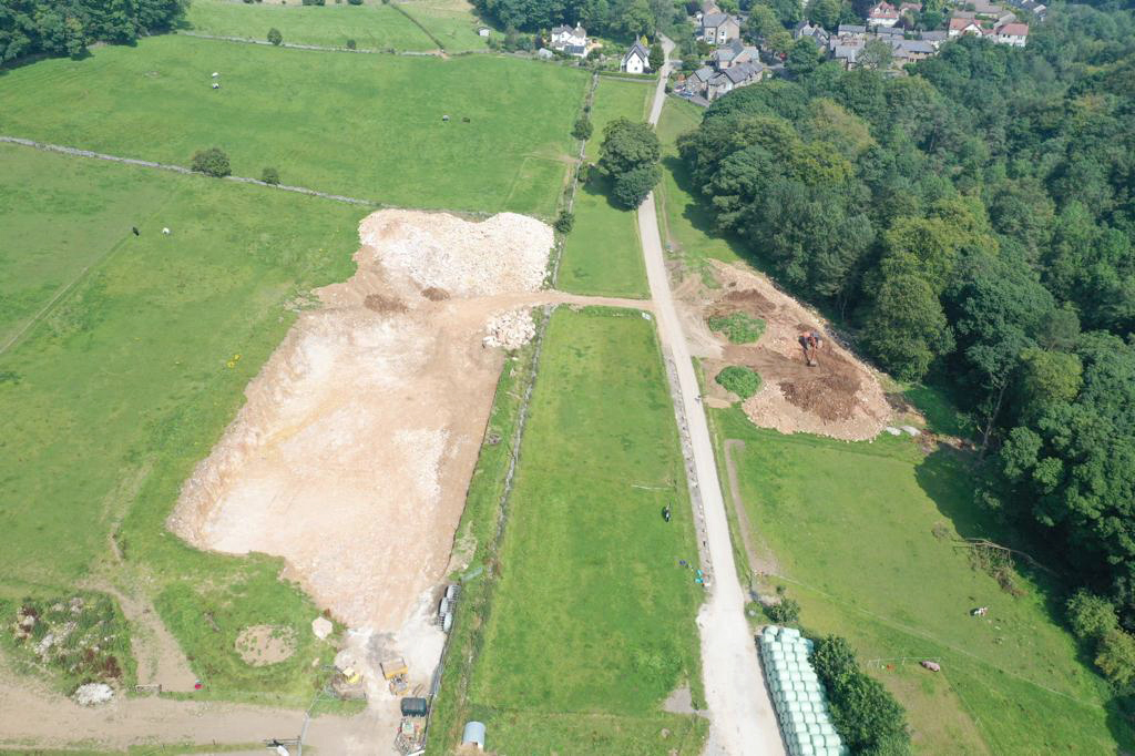 Indoor arena start. Buxton Riding School