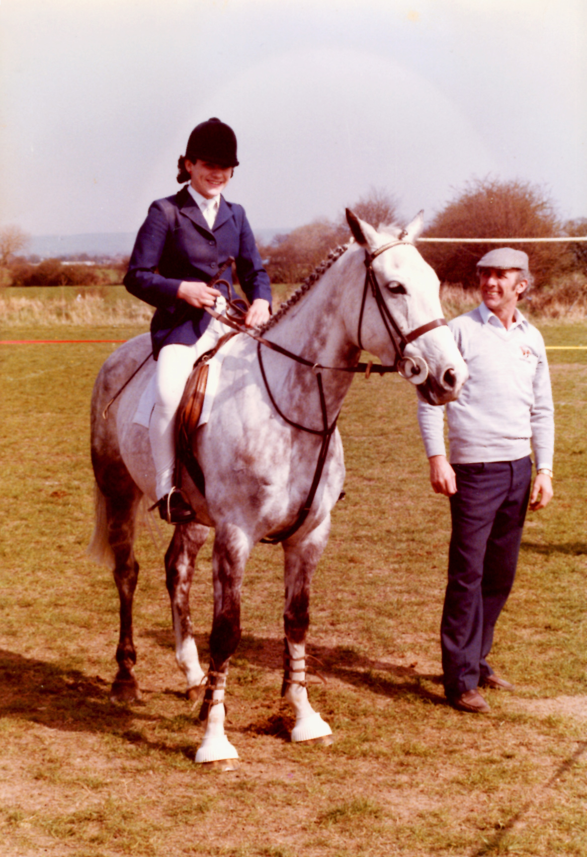 Louise and her Dad 1984 Buxton Riding School