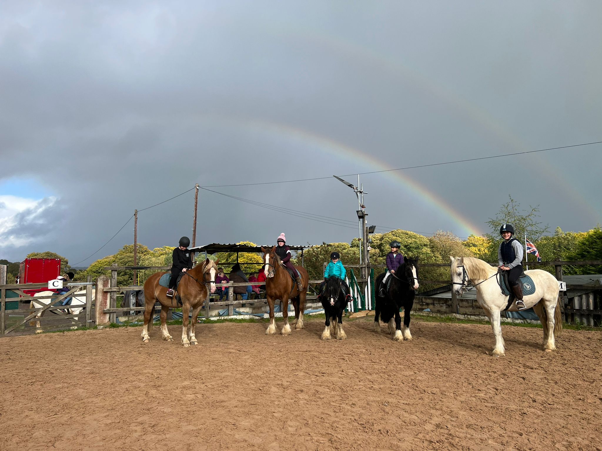 Rainbow over Buxton Riding School